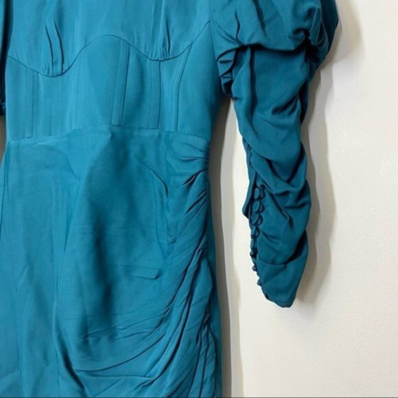 NWT Self-Portrait Puff Sleeve Mini Dress Women Size 4 - Picture 8 of 11